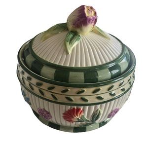 FITZ AND FLOYD Sugar Bowl with lid